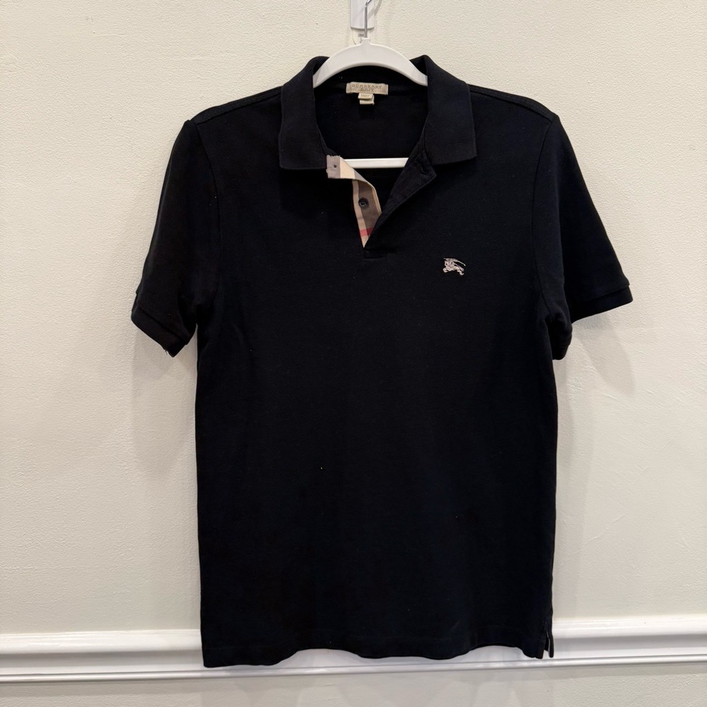 Burberry Black Polo Shirt for Men Size M